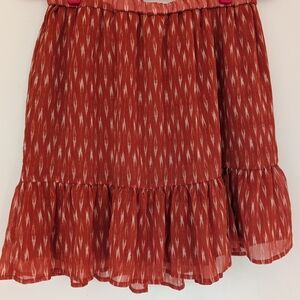 Banana Republic Rust Patterned Mini Skirt
